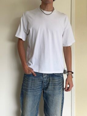 Classic White Crewneck Short Sleeve Tee